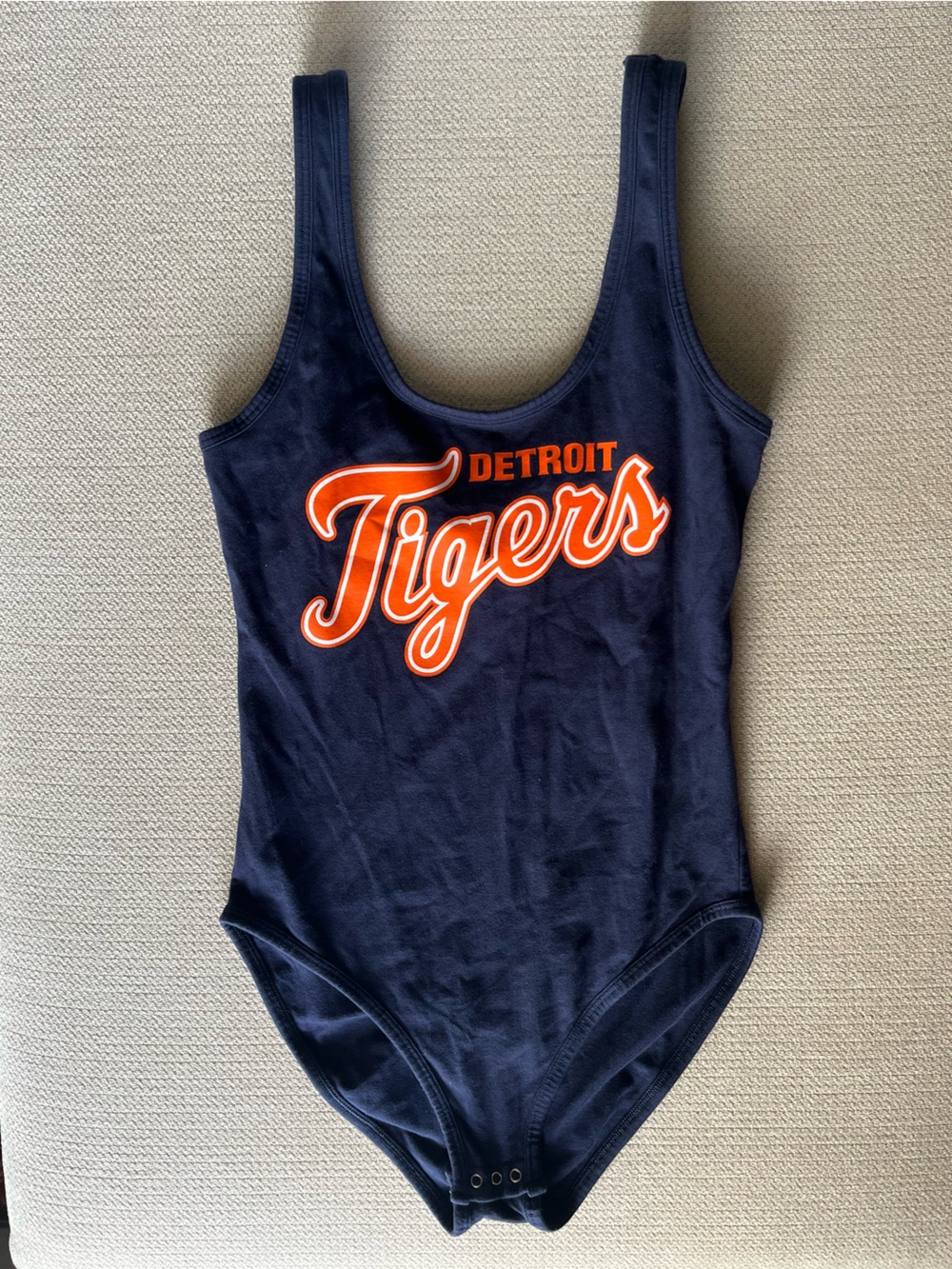 VS PINK Detroit Tigers Tank Bodysuit - Navy XS
